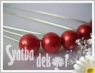 Špendlík - bordo perla  -1ks  
