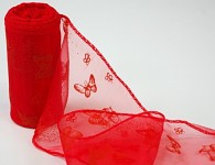 Organza stuha - tm.lososová