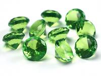 Akrylové diamanty velké - zelené