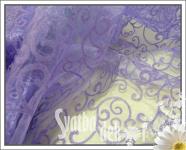 Organza sv.fialová - vzor š.150cm/300cm   