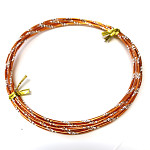 Zdobený drátek 1,7mm - oranžový - 2 m