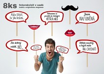 Fotorekvizity SET I. - svatební - sada 8 ks 