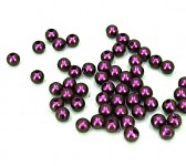 Korálky perličky - tm.fialové 8 mm - 144ks