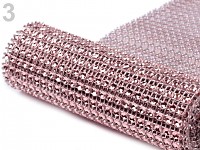 Diamantový pás - 10cm/1m - růžový