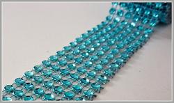 Diamantový pás - 4 cm/1m - tyrkysový