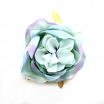 Květ čajové růže zelenomodrý - 8 cm