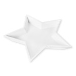 Hvězda podnos bílý - 24 cm