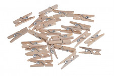 Kolíčky dřevěné přírodní 25 mm - 100 ks