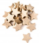 Hvězdička dřevěná 4 cm - přírodní - 1ks