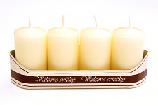 Adventní svíce - krémové malé 40 x 70 mm