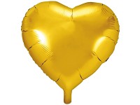 Foliový balonek - srdce zlaté 46 cm