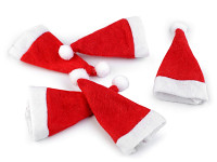 Mini Santa čepice vánoční 12 cm - 1 ks
