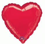Foliový balonek srdce červené - 45 cm