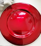 Aranžovací podložka PVC - červená - 17 cm