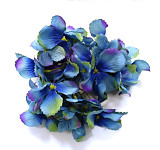 Vazbový květ hortenzie - tmavě modro-zelený