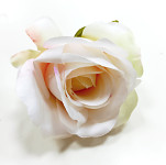 Hlavičky poupat růží 7 cm- ivory-růžové