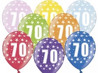 Narozeninové balonky - 70. narozeniny - 5 ks