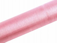 Organza stuha 16 cm/9 m   sv.růžová - nelemovaná