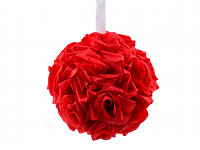 Koule z růží 15 cm - červená