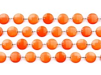 Girlanda diamanty - oranžové - 1 m