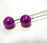 Špendlík  - švestkově fialová perla velká -1ks