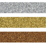 Lepicí páska dekorační glitter - zlatá, meděná, stříbrná