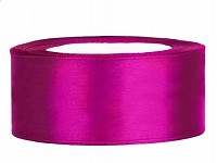 Saténová stuha 25 mm - fuchsia - 1m