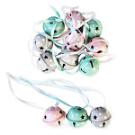 Rolnička 3 cm výřez hvězdiček - pastelová šedo-béžová- 1ks Rolnička 3 cm výřez hvězdiček - pastelová šedo-béžová- 1ks