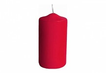 Svíčka válcová 5 x 10 cm - červená