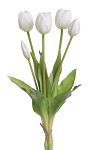 Tulipány svazek LUX - bílé 40 cm