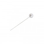 Špendlík  - bílá perla malá - 1 ks