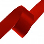 Saténová stuha 10mm - červená -1m