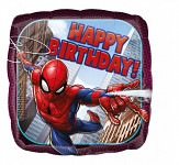 Foliový balonek Happy birthday - Spiderman - 43 cm