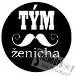 Placka - velká - tým ženicha - 1ks