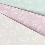 Tvrdý perleťový papír - roses mint - A4