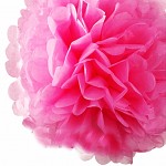 Pompon - koule malinová - 35 cm