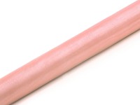 Organza stuha  pudrově růžová - nelemovaná