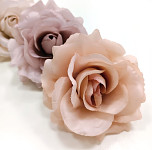 Hlavičky růží - pudrově růžové 10 cm