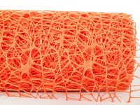 Organza pavučina crude - oranžová - 50 cm/4,5m