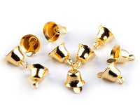 Zvoneček ZLATÝ - 11 mm - 10 ks Zvoneček ZLATÝ - 11 mm - 10 ks