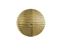 Lampion kulatý 20 cm - zlatý 
