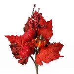 Podzimní zápich červený s dýněmi - 25 cm