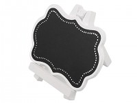 Dřevěná křídová tabulka - bílá se stojánkem