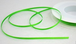 Saténová stuha 3mm - zelené jablko