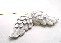 Závěsná křídla bílá mini - 1ks