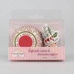 Cukrářské košíčky - cupcakes merry christmas + zápich 24ks