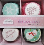 Cukrářské košíčky - cupcakes pastelové zimní  - 100ks