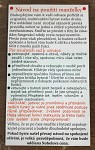 Obraz 27x16 cm - vtipný návod na použití manželky