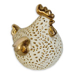 Sklepička keramika krémovo-zlatá - 20 cm