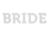 Nažehlovací nápis BRIDE - 6 x 24 cm